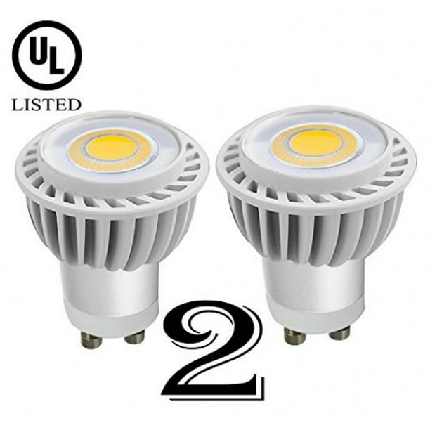 kussen Consumeren galop SleekLighting GU10 LED, 8 Watt, Non Dimmable ,550 Lm, Light Bulb Spotlight,  Recessed, Track Lighting. Ac 120v (Pack of 2) - Walmart.com