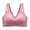 Pink, variant on Gytharion Women's Sports Bras Solid Color Wide Straps Smooth Support Seamless Bras Comfortable Everyday Wireless Bras
