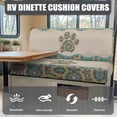 thumbnail image 4 of Garronmavis Datura Paw RV Dinette Cushion Covers Camper Cushion Cover Stretchable RV Seat Covers Dinette Booth Cushions Washable Couch Cover for RV Camper Car Bench Replacement, 4 of 7