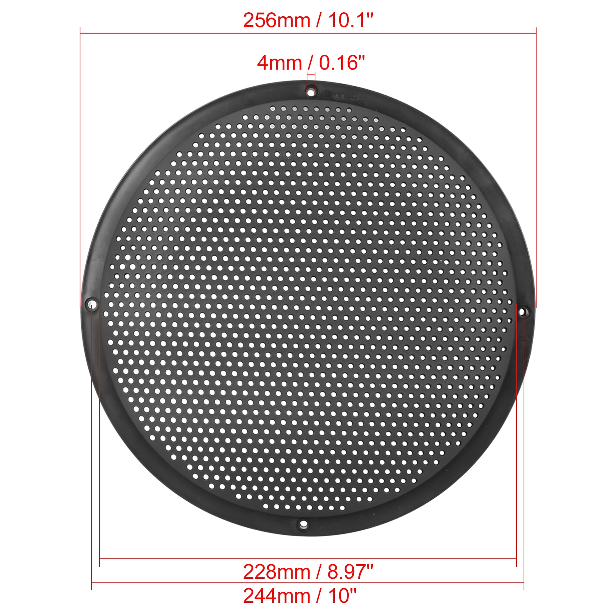 4pcs 10'' Audio Speaker Cover Mesh Subwoofer Grill Horn Guard Protector for Car