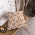 thumbnail image 5 of KLL Roosters In Floral Decorative Throw Pillow Covers Velvet Soft for Couch Sofa Bedroom Living Room Outdoor (No pillow core)- 20"x20", 5 of 5