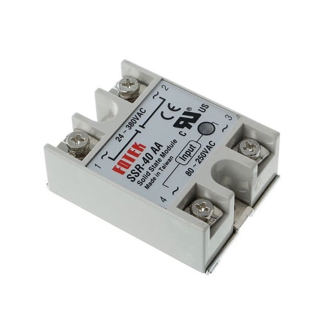 SSR-10DA SSR-25DA SSR-40DA SSR-40AA SSR-75DA SSR-60DA DC-AC Módulo de relé de estado sólido DC 3-32V a 24-380V AC Transformador de voltaje Vogacara MK1626-04B