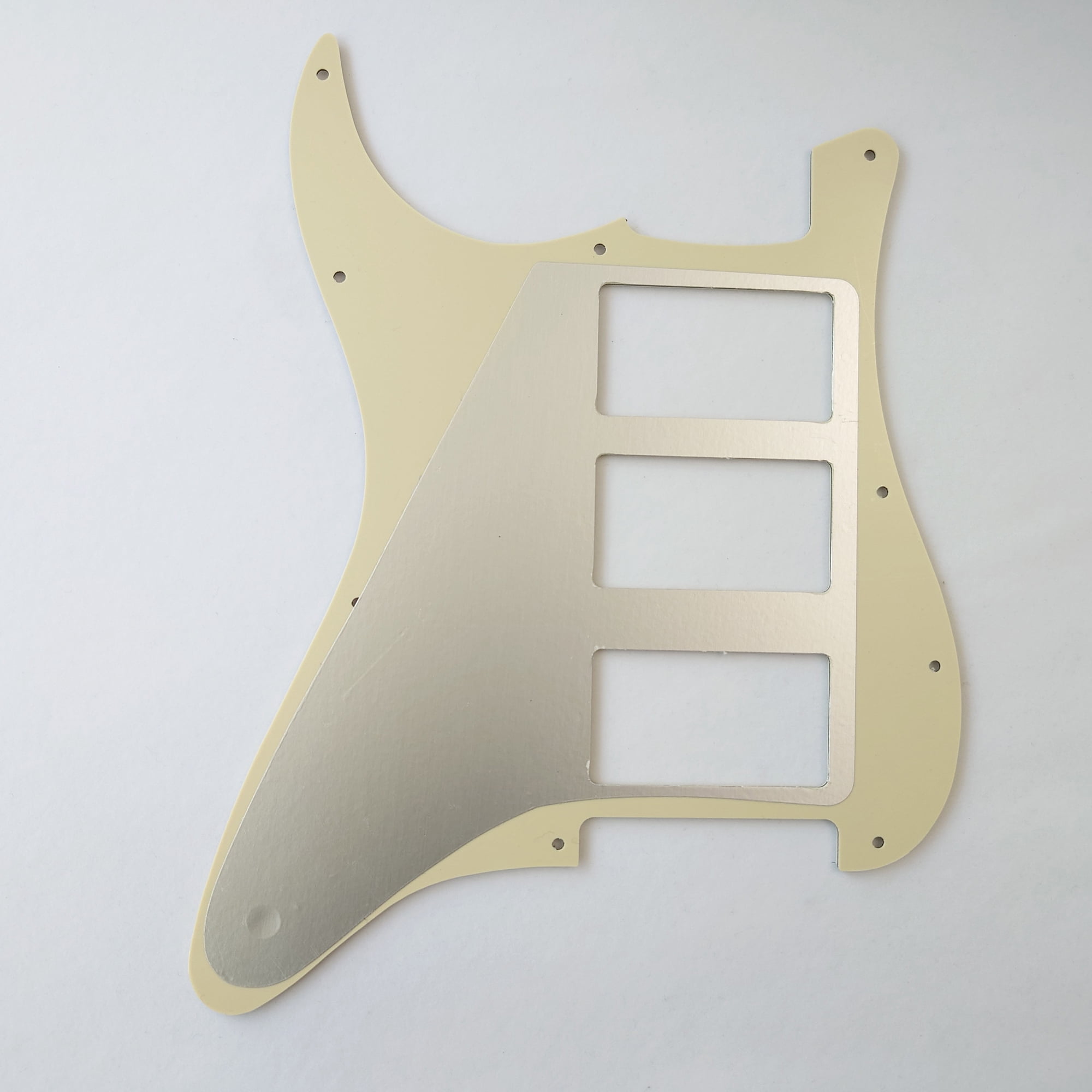 For Fit Fender Stratocaster HHH Humbucker Pickup Strat Guitar Pickguard Replacement Parts with Mounting Screws 3 Ply