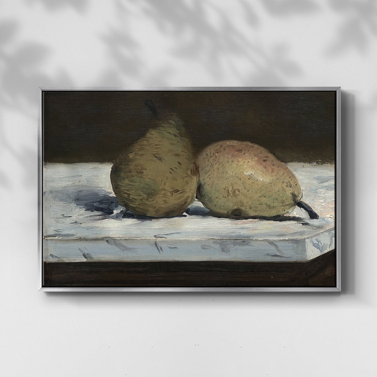 Vintage Botanical Print-VIII By Wexford Home Framed in Silver Wood Gallery Wrapped Canvas 25 in. x 37 in.