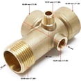 thumbnail image 2 of Brass coupling 5-way DN25 1" DN13 1/4" Blow tank pressure vessel, 2 of 4