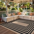 thumbnail image 3 of RUG ROBOT Modern Geometric 5'x7' Area Rugs for Living Room, Washable Easy Jute Indoor Outdoor Rugs, Non Slip Farmhouse Carpet Natural Rug for Dining Room Bedroom Deck Porch, 3 of 10