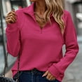 thumbnail image 4 of Women’s Casual Knitted Sweatshirt with Stand Collar Long Sleeve Pullover Top Soft Solid Color Stylish Streetwear for Daily Life, Travel, and Weekend Outfits, 4 of 4