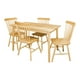 thumbnail image 1 of Comedor Bossa Mesa de Madera y 4 Sillas Rubber Wood, 1 of 10