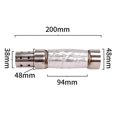 thumbnail image 4 of 2x Motorcycle Quiet Baffle Exhaust Muffler Compatible with Short Pipe Staggered Exhaust and Side Exhaust, 4 of 5