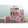 thumbnail image 4 of Design Imports CAMZ37906 Cube de Rangement Carré en Polyester à Rayures 13 x 13 x 13 Po. , Rose, 4 of 11