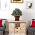 thumbnail image 7 of Nearly Natural 26" Flocked Artificial Christmas Shrub with Pinecones, 150 Multicolored LED Lights in Decorative Planter, 7 of 7
