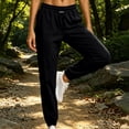 thumbnail image 4 of WIZUTIZ Women's Tapered Jogger Pants Elastic Waist Drawstring Side Pockets Athletic Sweatpants Workout Running Hiking Soft Stretchy Comfy Everyday, 4 of 6