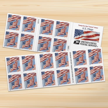 USPS Red White and Blue Forever Stamps - 20 Stamps