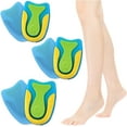 thumbnail image 1 of 3 pares de taloneras de gel de silicona para fascitis plantar, dolor de Aquiles, almohadillas absorbentes (tamaño grande) Rojo Verde, 1 of 5