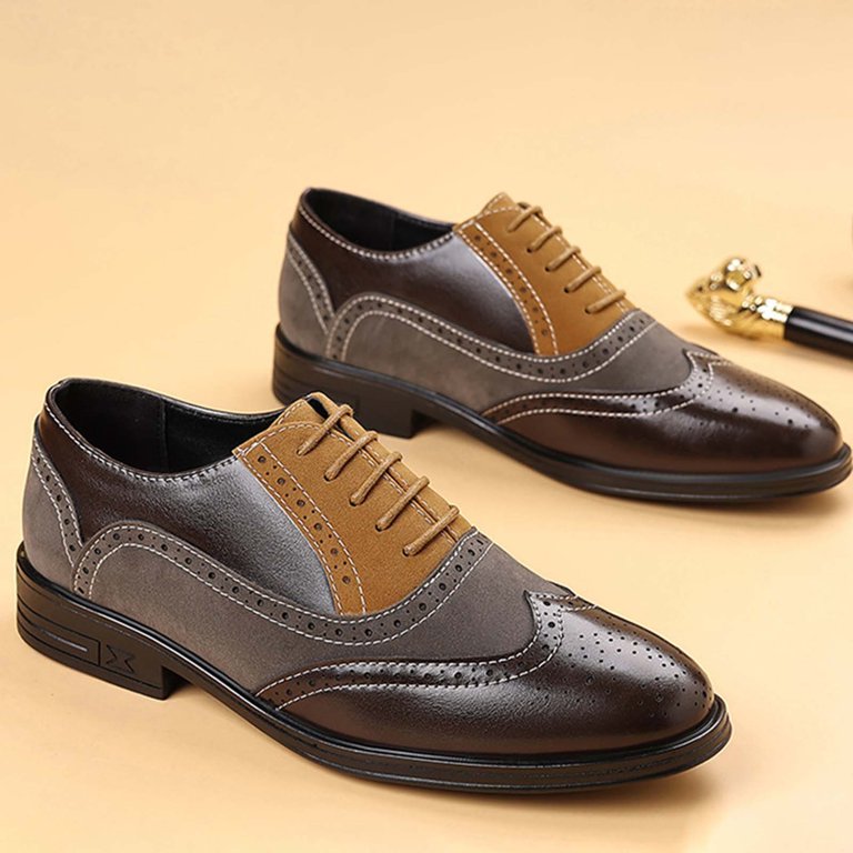 khakis and brown dress shoes Modern* Khaki Pants Outfits for Men