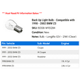 thumbnail image 2 of Back Up Light Bulb - Compatible with 1998 - 2002 BMW Z3 1999 2000 2001, 2 of 2
