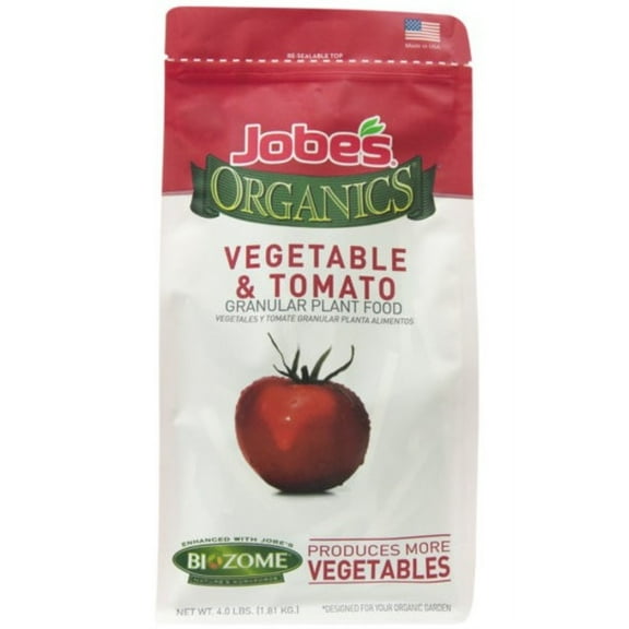 Jobes (#09026) Organics Vegetable & Tomato Granular Plant Food, 4# bag