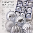 thumbnail image 4 of 12Pcs Christmas Ball Ornaments 2.36in Shatterproof Painted Xmas Tree Balls Pre Strung Hanging Decor for Home Mantel Holiday Party Decoration, 4 of 5