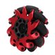 thumbnail image 3 of Rueda motriz Mecanum, ruedas omnidireccionales, piezas de coche RC, accesorios de neumáticos RC (rojo), 2 uds., 3 of 8