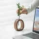 thumbnail image 4 of Jarrón, florero de madera maciza, jarrón de vidrio, aparato hidropónico, 4 of 6