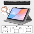 thumbnail image 4 of Universal 12 inch Tablet Case, 12.5 inch Tablet Cover, Travel Portable Protective Folio PU Leather Stand Shell Case【with 4 Fixed Rings】 for All Kinds of 12-13 inch Android/iOS/Windows Tablet, 4 of 4