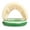 Green, variant on Inflatable Swimming Ring with Detachable Sunshade Canopy, Striped Water Float with Safety Handles, Portable Outdoor Pool Lounger for Summer Leisure Fun Blue