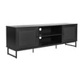 thumbnail image 2 of Merrick Lane 65" Mid-Century Modern TV Stand Made with Durable Engineered Wood in Black Accommodates up to 70" TV's, 2 of 11