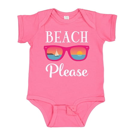 

Inktastic Beach Please Sunglasses Gift Baby Girl Bodysuit