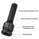 thumbnail image 5 of Uxcell Enchufe de broca cuadrada triple de impacto de 1/2" de drive x M15 (15 mm), longitud métrica de 3", acero CR-MO, 5 of 7