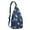 Blue, variant on Cute Avocado Print Hiking Backpack – Eco-friendly & Stylish Outdoor Bag for Avocado Lovers, Lightweight, Comfortable, Perfect for Day Trips, Travel, and Adventure – Kawaii Avocado Design
