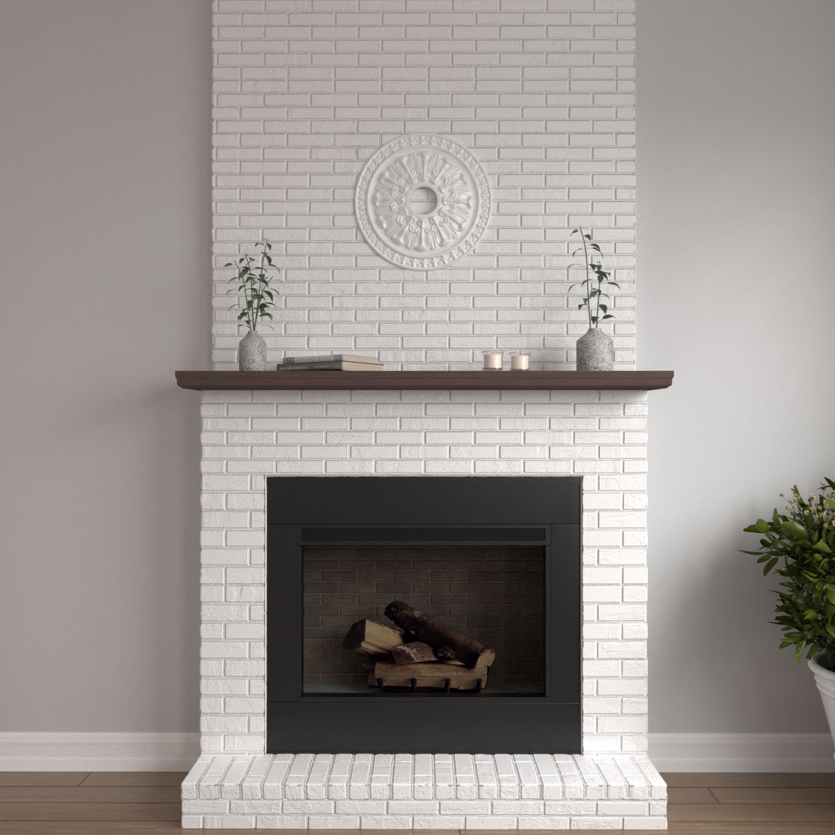 Ekena Millwork 18"OD x 3 1/2"ID x 1 3/8"P Warsaw Ceiling Medallion (Fits Canopies up to 3 1/2")