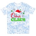 thumbnail image 3 of Inktastic Oma Claus with Christmas Santa Hat and Snowflakes T-Shirt, 3 of 5