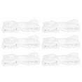 thumbnail image 1 of Bandas elásticas suaves para el cabello con lazo, 6 unidades de diademas de microfibra para maquillaje, lavado de cara y deportes, color blanco, 1 of 8
