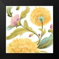 thumbnail image 2 of Vess, June Erica 15x15 Black Modern Framed Museum Art Print Titled - Abbey Floral Tiles III, 2 of 5