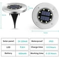 thumbnail image 4 of Solar Lights Outdoor, 12 Pack Solar Lights for Outside, 8 LED Waterproof Landscape Lighting, Solar Powered In-Ground Lights for Garden Yard Lawn Patio Pathway Driveway Walkway (White), 4 of 13
