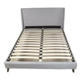 thumbnail image 4 of Queen size - Upholstered bed with veneer nightstands - Bedroom arrangement - Light gray color for a calm atmosphere, 4 of 4