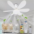 thumbnail image 2 of Modern Led Ceiling Fan with Light Dimmable E27 Bedroom Living Room Fan Lamp, 2 of 5