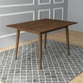 thumbnail image 4 of Imani Mid Century Modern Style Solid Wood Walnut 47" Rectangular Dining Table, 4 of 7