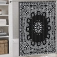 thumbnail image 2 of Bandana Pattern Shower Curtain Modern Home Bathroom Bathtub Decor Waterproof Fabric with Hooks, 2 of 6