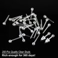 thumbnail image 5 of Clear Earrings For Sports, 400Pcs Plastic Earrings & Soft Rubber Earring Backs With 2 Organizer Box[z2622], 5 of 5