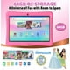 Contixo Tablette Android pour Enfants 10", 64 Go, Comprend Plus de 80 Livres d'Histoires et Autocollants, Étui à l'Épreuve des Enfants avec Béquille et Stylet, Modèle 2023 - Pink – image 4 sur 8