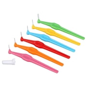 TEPE Interdental Brush Angle Cleaners Mixed Pack - Between Teeth 6 Pack, 0.4MM to .8MM