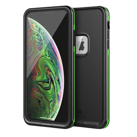 iPhone Xs Max Waterproof Case, CaseTech LRE Series, Shockproof Underwater IP68 Certified Case, with Built-in Screen Protector Full Body Rugged Protective Cover, 2018 released 6.5 (Best Rugged Waterproof Smartphone)