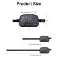 thumbnail image 4 of Black Halloween Ghost Spider Pattern Cute Fanny Packs for Women,Travel Waterproof Crossbody Fanny Bags Waist Purse for Women Anti Theft Adjustable Strap for Running Travel Cycling, 4 of 4