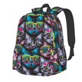 thumbnail image 1 of Kdxio Happy Kitten Faces Print Backpack for Students Travel Hiking with Large Capacity Lightweight Design Adjustable Straps and Multi-Pockets, 1 of 8