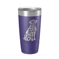 thumbnail image 1 of Love and a Dog Tumbler Dog Lover Travel Mug All You Need is Love Insulated Laser Engraved Coffee Cup Pet Owner Gift 20 oz Purple, 1 of 1