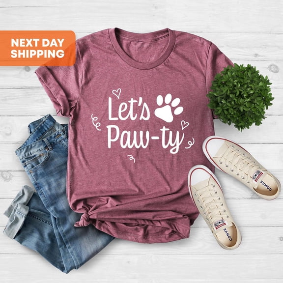 Dog Birthday Party, Lets Paw-Ty, Puppy Birthday Shirt, Lets Paw ty Shirt, Dog Birthday Gift, Dog Mama Shirt, Paw-ty Shirt, Rescue Dog Mom All Size S-5Xl