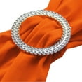 thumbnail image 3 of MDS Pack of 150 Spandex Chair Sashes Bow Ties With Buckle for Wedding - Orange, 3 of 5