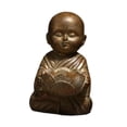 thumbnail image 2 of Estatua meditadora, figuritas budistas decorativas para interiores. Bronce, 2 of 9