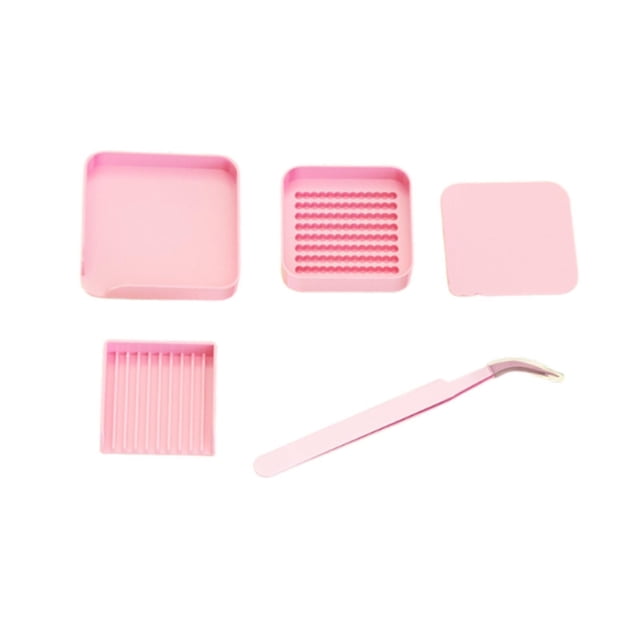 Fiocias 5-Piece Bead Collection Tray Set for Ironing Beads, Bead Sorting Kit, Simple Clip, Polypropylene Storage Box, Suitable for Beginners, Crafts, And Work 5pcs